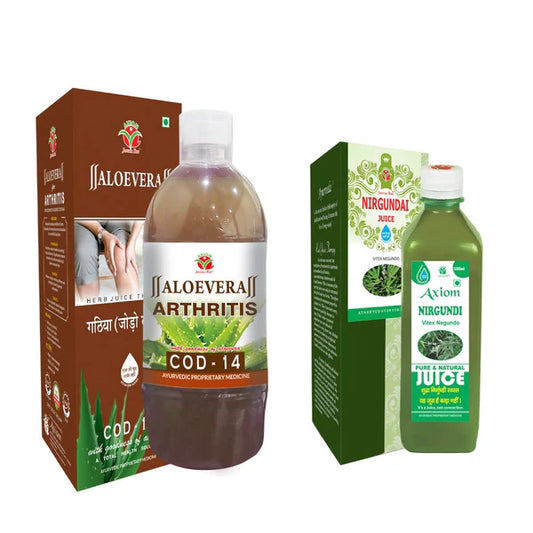 Axiom Artho Care Combo of Cod-14 1 Ltr & Nirgundi Juice 500 ml