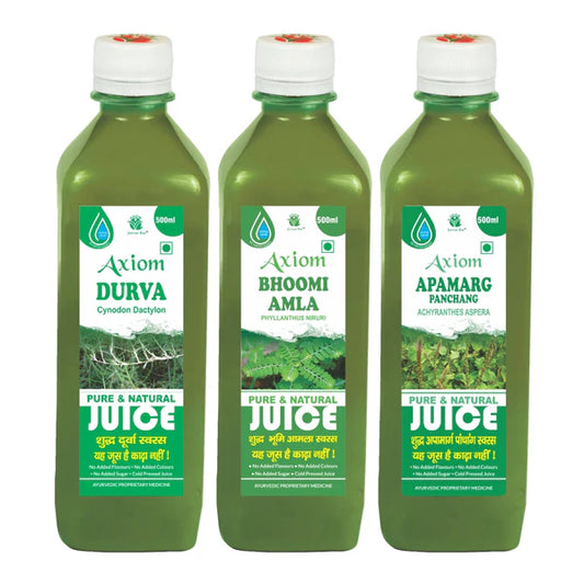 Acidity Combo of Durva Juice500ml + Bhoomi Amla Juice 500ml + Apamarg Juice 500ml